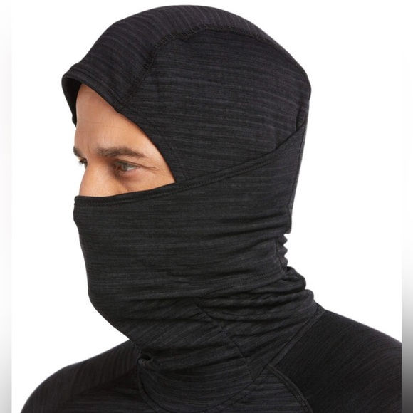 Ariat Rebar Gridwork Balaclava Hoodie,watch window,thumb hole,gaiter,long sleeve - Picture 13 of 13